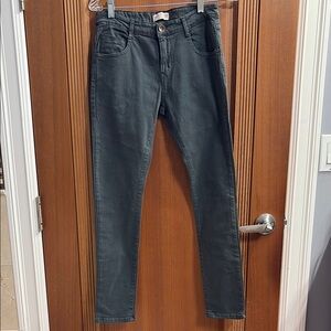 Zara Army Green Skinny Jeans boys size 11/12